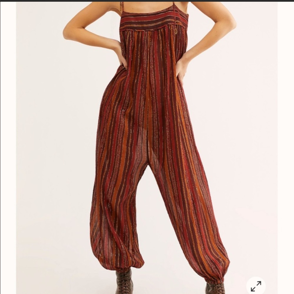 Free People Harem Lurex Jumpsuit BRAND NWT